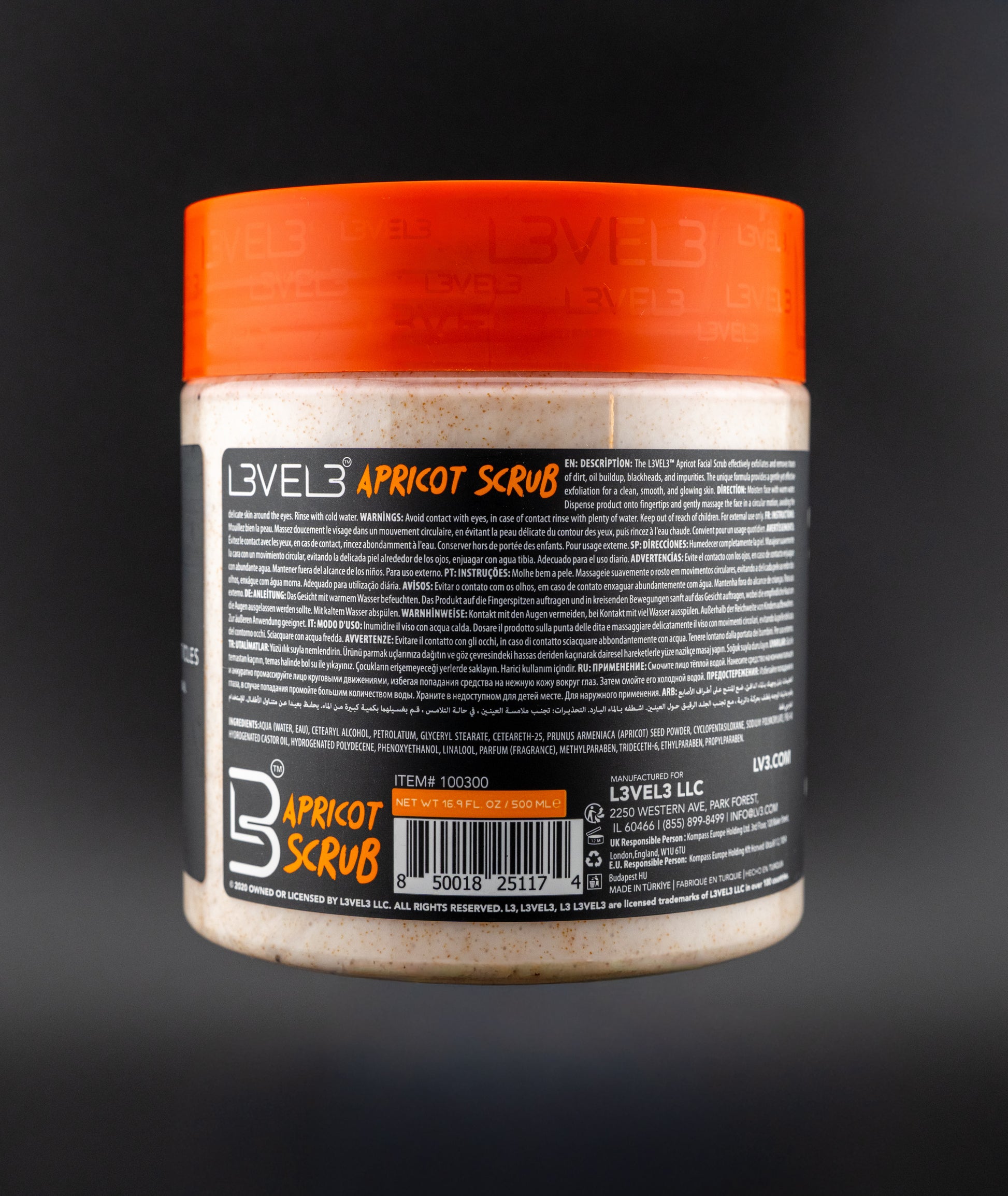 Level3 Apricot Facial Scrub